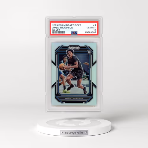 2023 Panini Prizm Draft Picks #4 Amen Thompson - Silver Prizm (PSA 10 GEM MINT)