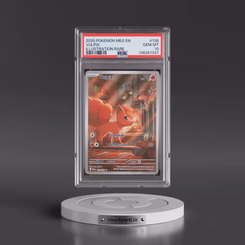 2025 Pokémon Meg EN-Mega Evolution #138 Vulpix - Illustration Rare (PSA 10 GEM MINT)