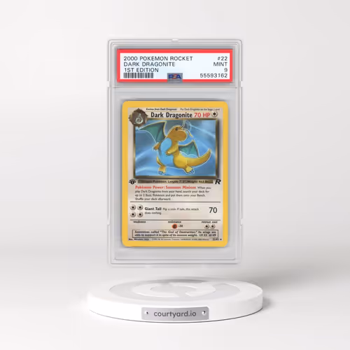 2000 Pokémon Rocket #22 Dark Dragonite - 1st Edition (PSA 9 MINT)