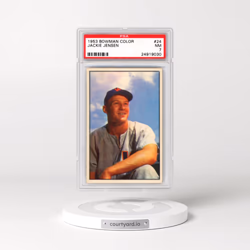 1953 Bowman Color #24 Jackie Jensen (PSA 7 NM)