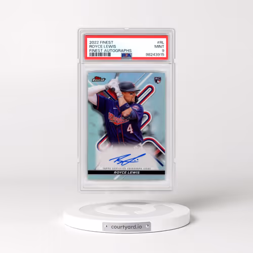2022 Topps Finest Finest Autographs #RL Royce Lewis (PSA 9 MINT)
