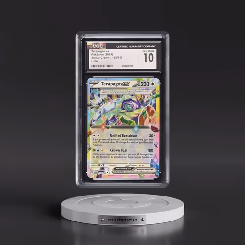 2024 Stellar Crown - SCR EN #128/142 Terapagos ex - Holo (CGC 10 GEM MINT)