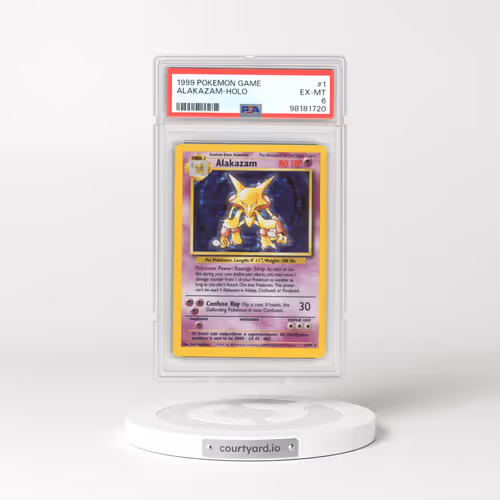 1999 Base Set #1 Alakazam - Holo (PSA 6 EX-MT)