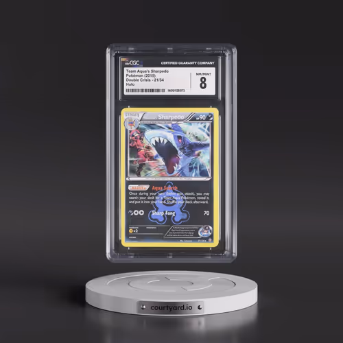 2015 Pokémon XY Double Crisis #21 Team Aqua's Sharpedo - Holo (CGC 8 NM-MT)
