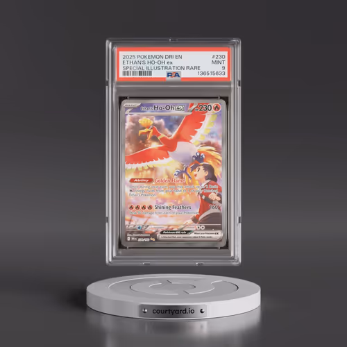 2025 Pokémon Dri EN-Destined Rivals #230 Ethan's HO-Oh EX - Holo Special Illustration Rare (PSA 9 MI