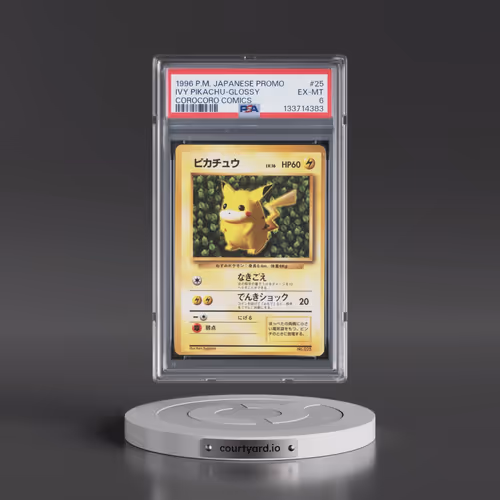 1996 Pokémon Corocoro Comics Promo #25 Ivy Pikachu-Glossy (PSA 6 EX-MT)