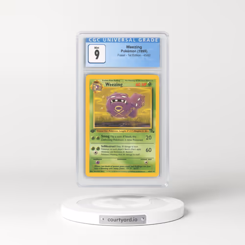 1999 Fossil #45/62 Weezing - 1st Edition 1st Edition (CGC 9 MINT)