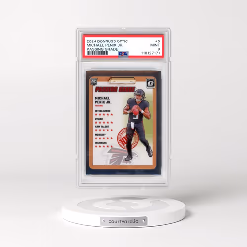 2024 Panini Donruss Optic Passing Grade #5 Michael Penix Jr. (PSA 9 MINT)