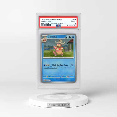 2025 Pokémon Pre EN-Prismatic Evolutions #019 Slowking - Reverse Holo Poke Ball (PSA 9 MINT)