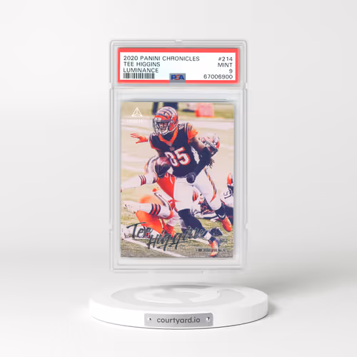 2020 Panini Chronicles Luminance #214 Tee Higgins (PSA 9 MINT)