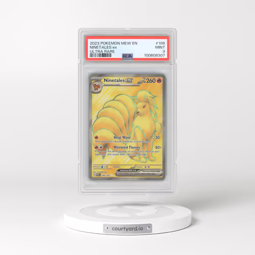 2023 Pokémon Mew EN-151 #186 Ninetales EX - Holo Ultra Rare (PSA 9 MINT)