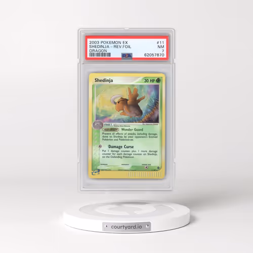 2003 Pokémon EX Dragon #11 Shedinja - Reverse Foil (PSA 7 NM)