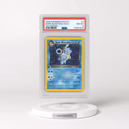 2000 Pokémon Rocket #3 Dark Blastoise - 1st Edition Holo (PSA 8 NM-MT)