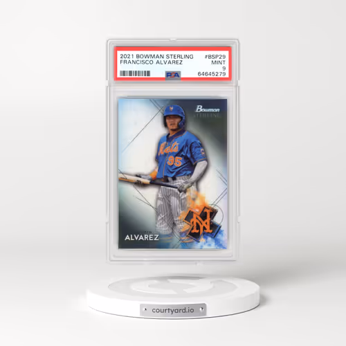 2021 Bowman Sterling #BSP29 Francisco Alvarez (PSA 9 MINT)