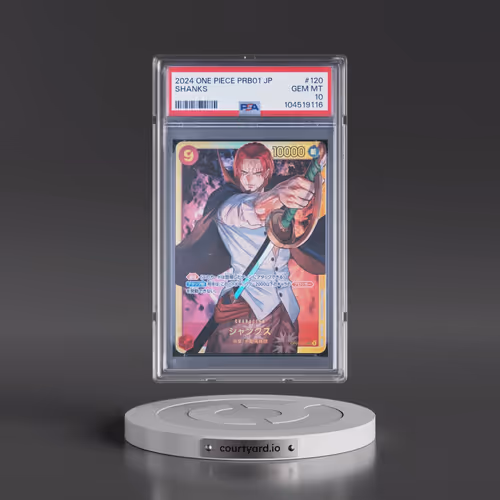 2024 One Piece Japanese PRB01-Premium Booster -One Piece Card the Best #120 Shanks (PSA 10 GEM MINT)