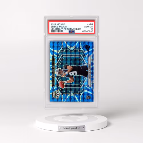2023 Panini Mosaic NFL Debut #ND2 Bryce Young - Reactive Blue (PSA 10 GEM MINT)