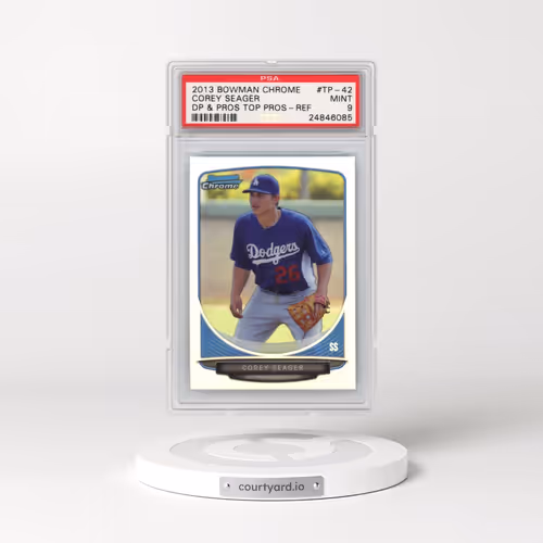 2013 Bowman Chrome Draft Picks & Prospects Top Prospects #TP-42 Corey Seager - Refractor (PSA 9 MINT