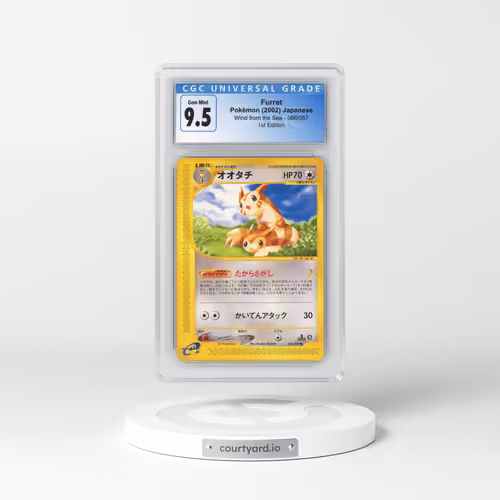 2002 Wind from the Sea #066/087 Furret - 1st Edition (CGC 10 GEM MINT)