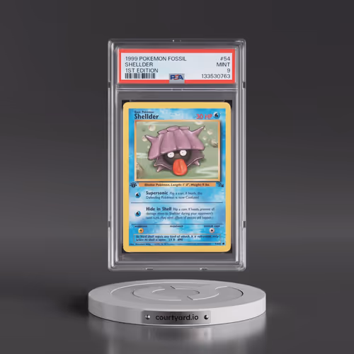 1999 Pokémon Fossil #54 Shellder - 1st Edition (PSA 9 MINT)