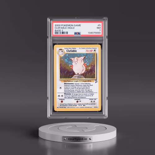 2000 Pokémon Game Base II #5 Clefable - Holo (PSA 7 NM)