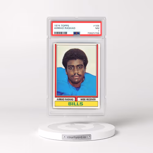 1974 Topps #105 Ahmad Rashad (PSA 7 NM)