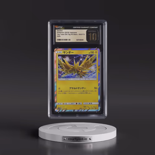 2019 Tag Team GX: Tag All Stars #043/173 Zapdos - Holo (CGC 10 PRISTINE)