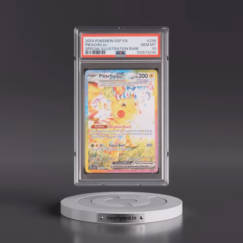 2024 Pokémon Ssp EN-Surging Sparks #238 Pikachu EX - Holo Special Illustration Rare (PSA 10 GEM MINT