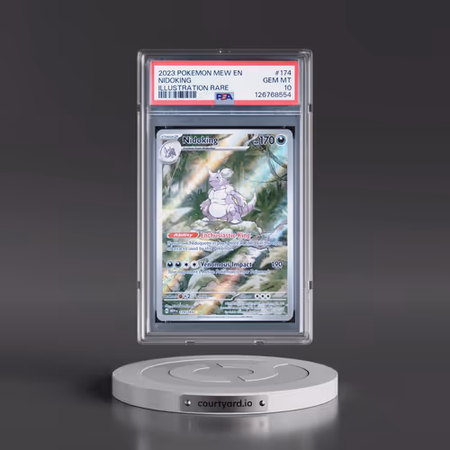 2023 Pokémon Mew EN-151 #174 Nidoking - Illustration Rare (PSA 10 GEM MINT)