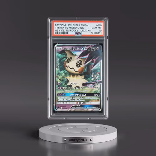 2017 Pokémon Sun & Moon Ash vs. Team Rocket Deck Kit #010 Team Rocket's Mimikyu GX - Holo (PSA 10 GE