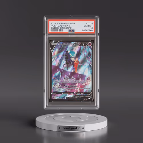 2022 Pokémon Sword & Shield Astral Radiance #TG17 Shadow Rider Calyrex V - Holo Full Art (PSA 10 GEM