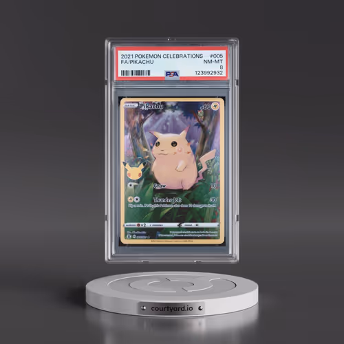 2021 Pokémon Celebrations #005 Pikachu - Full Art (PSA 8 NM-MT)