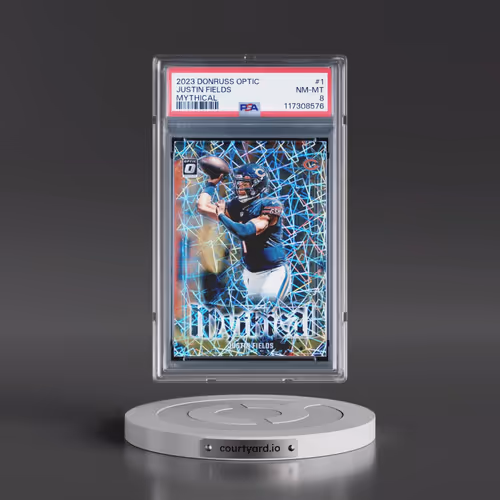 2023 Panini Donruss Optic Mythical #1 Justin Fields (PSA 8 NM-MT)