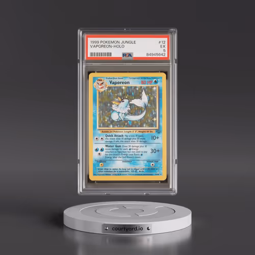 1999 Pokémon Jungle #12 Vaporeon - Holo (PSA 5 EX)