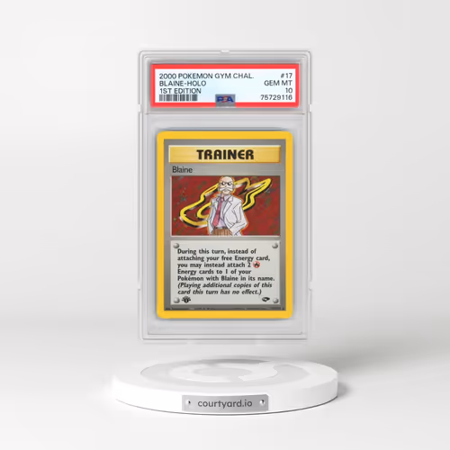 2000 Pokémon Gym Challenge #17 Blaine - 1st Edition Holo (PSA 10 GEM MINT)