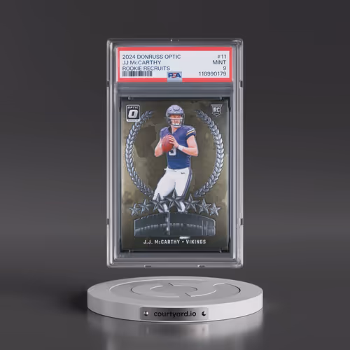 2024 Panini Donruss Optic Rookie Recruits #11 JJ McCarthy (PSA 9 MINT)