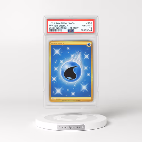 2021 Chilling Reign #231 Water Energy - Secret Rare Holo (PSA 10 GEM MINT)