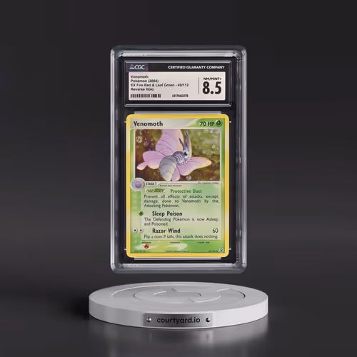 2004 EX Fire Red & Leaf Green #49/112 Venomoth - Reverse Holo (CGC 8.5 NM-MT+)