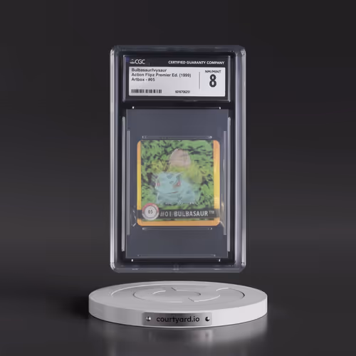 1999 Action Flipz Premier Edition (Artbox) - English #05 Bulbasaur/Ivysaur (CGC 8 NM-MT)