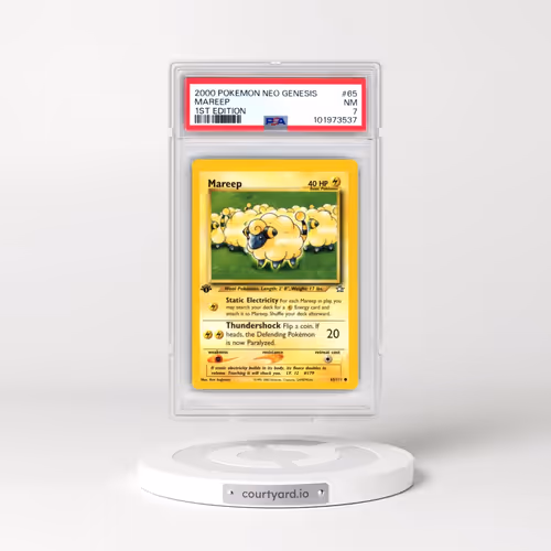 2000 Pokémon Neo Genesis #65 Mareep - 1st Edition (PSA 7 NM)