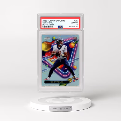 2023 Topps Composite #252 CJ Stroud - Refractor (PSA 10 GEM MINT)