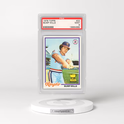1978 Topps #23 Bump Wills (PSA 9 MINT)