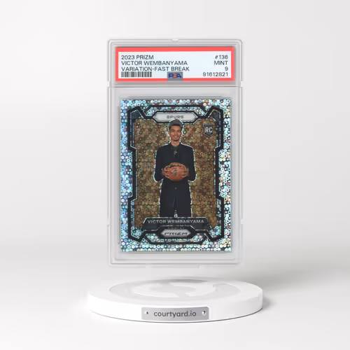 2023 Panini Prizm #136 Victor Wembanyama - Variation-Fast Break (PSA 9 MINT)