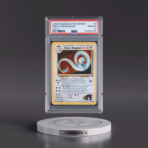 2000 Pokémon Gym Heroes #4 Erika's Dragonair - Holo (PSA 8 NM-MT)