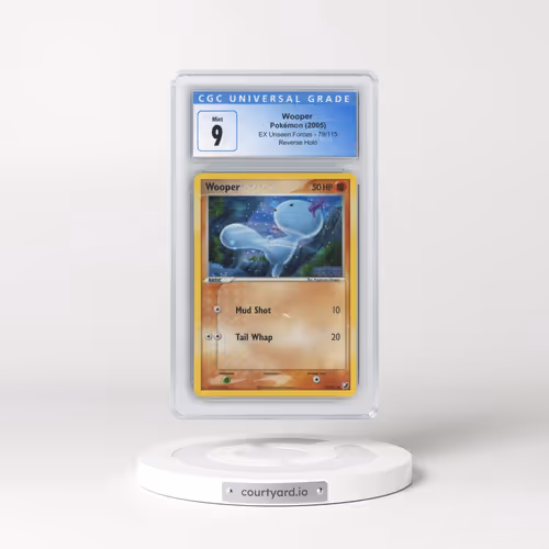 2005 EX Unseen Forces #79/115 Wooper - Reverse Holo (CGC 9 MINT)