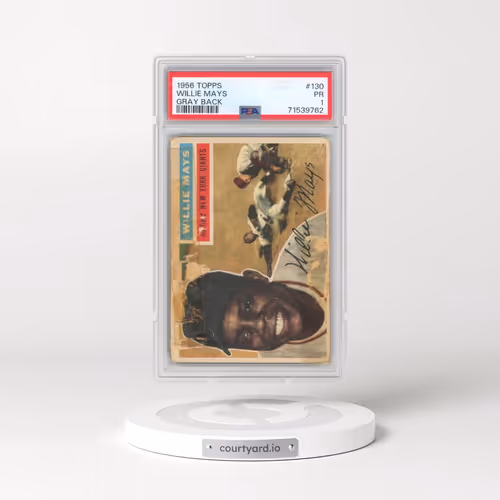 1956 Topps #130 Willie Mays - Gray Back (PSA 1 PR)