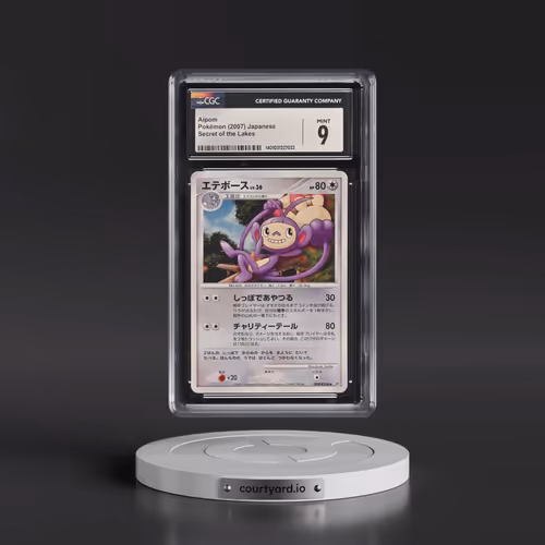 2007 Secret of the Lakes - DP2 (With Rarity Symbols) Aipom (CGC 9 MINT)