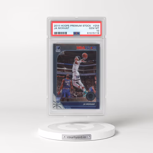 2019 Panini Hoops Premium Stock #259 Ja Morant (PSA 10 GEM MINT)