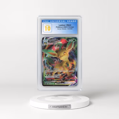 2021 Eevee Heroes #003/069 Leafeon VMAX - Holo (CGC 10 PRISTINE)