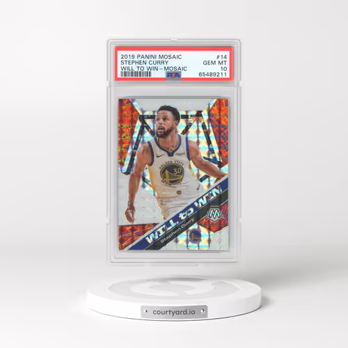 2019 Panini Mosaic Will to Win #14 Stephen Curry - Mosaic (PSA 10 GEM MINT)