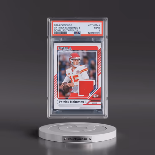 2024 Panini Donruss Donruss Threads #DTHPMA Patrick Mahomes II (PSA 9 MINT)